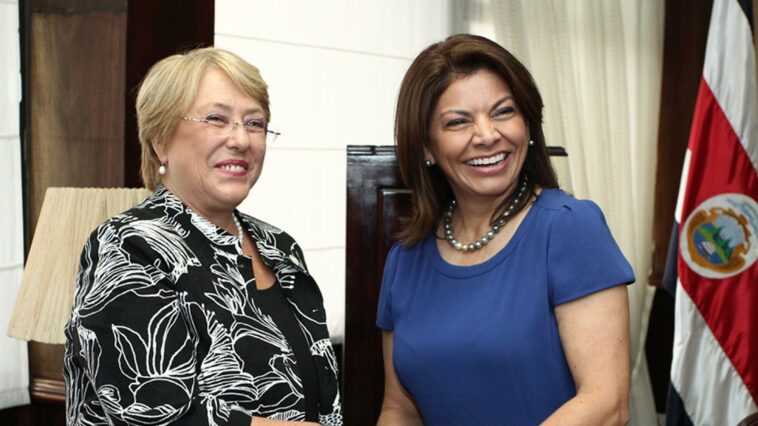 Las expresidentas Michelle Bachelet y Laura Chinchilla señalan a BBC Mundo retos y oportunidades para Claudia Sheinbaum en México. (Foto: Getty Images)
