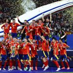 La selección de España celebra la conquista de la Eurocopa 2024