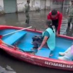 Ciudad en México, con aguas negras hasta el cuello; han evacuado más de 1.000 personas