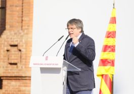 Carles Puigdemont arenga a los fieles tras su regreso a Cataluña