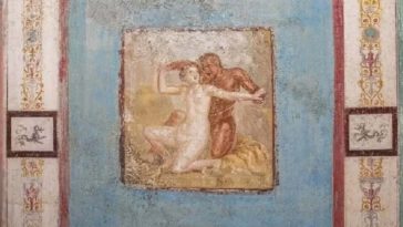 Arqueólogos descobrem casa com pintura erótica em Pompeia