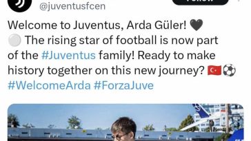 Juventus account hacked: Fake Arda Guler announcement – picture