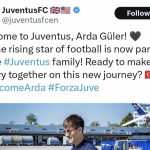 Juventus account hacked: Fake Arda Guler announcement – picture