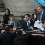 Diputados del Congreso de la República previo a la aprobación del presupuesto 2025. (Foto Prensa Libre: Carlos Ochoa)