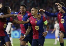 El Barça de Flick desata su euforia en la victoria contra el Bayern