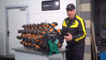 EV 'Engine' Made From 50 Cordless Drills Is Silly and Brilliant