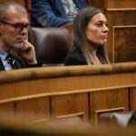 La portavoz de Junts en el Congreso, Miriam Nogueras, y el diputado Josep Maria Cruset