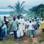 El 26 de noviembre se congregan pobladores alrededor del Yurumein, para conmemorar la llegada de los primeros garífunas al Caribe centroamericano desde la isla de San Vicente, en las Antillas menores. (Foto: Cortesía Juan Carlos Sánchez)