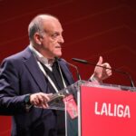 Javier Tebas, presidente de la Liga, en una imagen de archivo