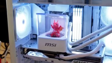 MSI shows off a CPU cooler with a built-in turntable at CES 2025